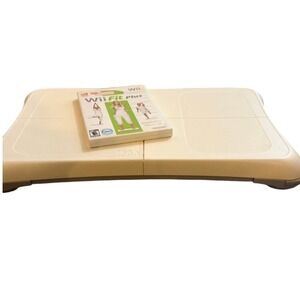Nintendo Wii Balance Board White with Wii Fit Plus Game Bundle RVL-021 Fitness